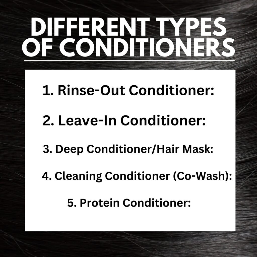 DIFFERENT TYPES OF CONDITIONERS: