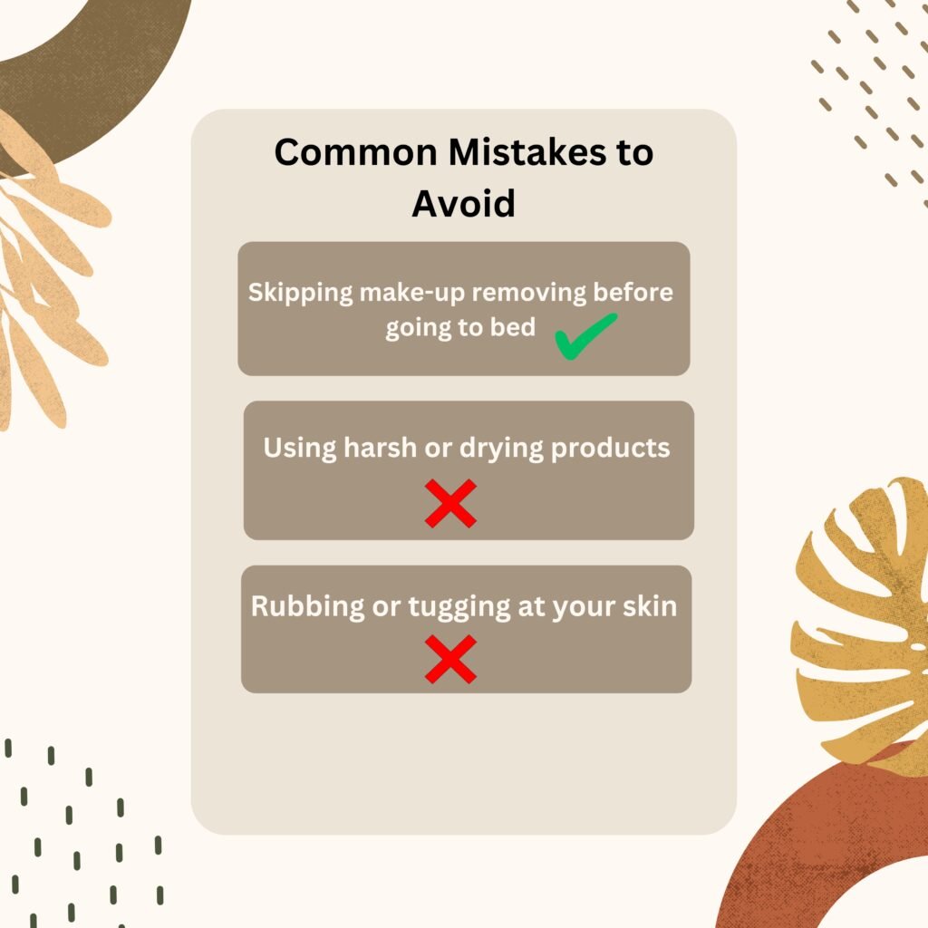 COMMON MISTAKES TO AVOID: