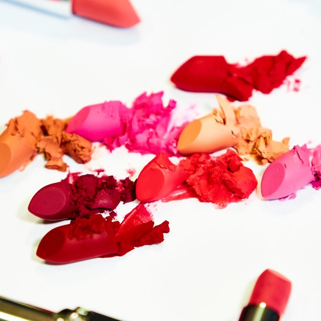 DIFFERENT TEXTURES OF LIPSTICK: