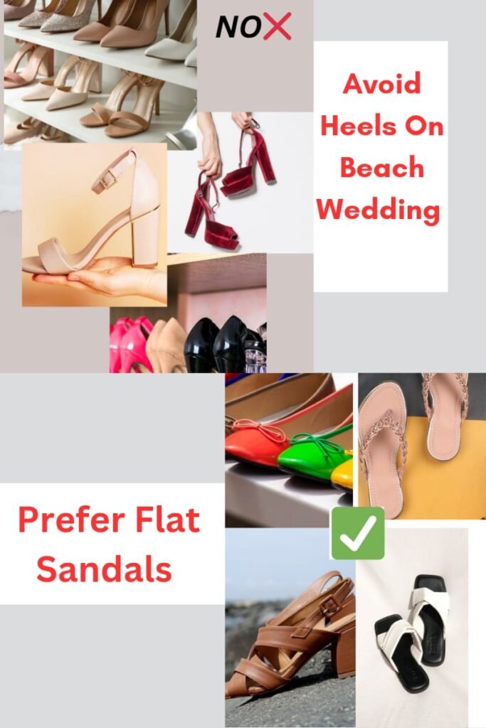 CHOICES FOR BEACH WEDDING APPROPRIATE SHOES: